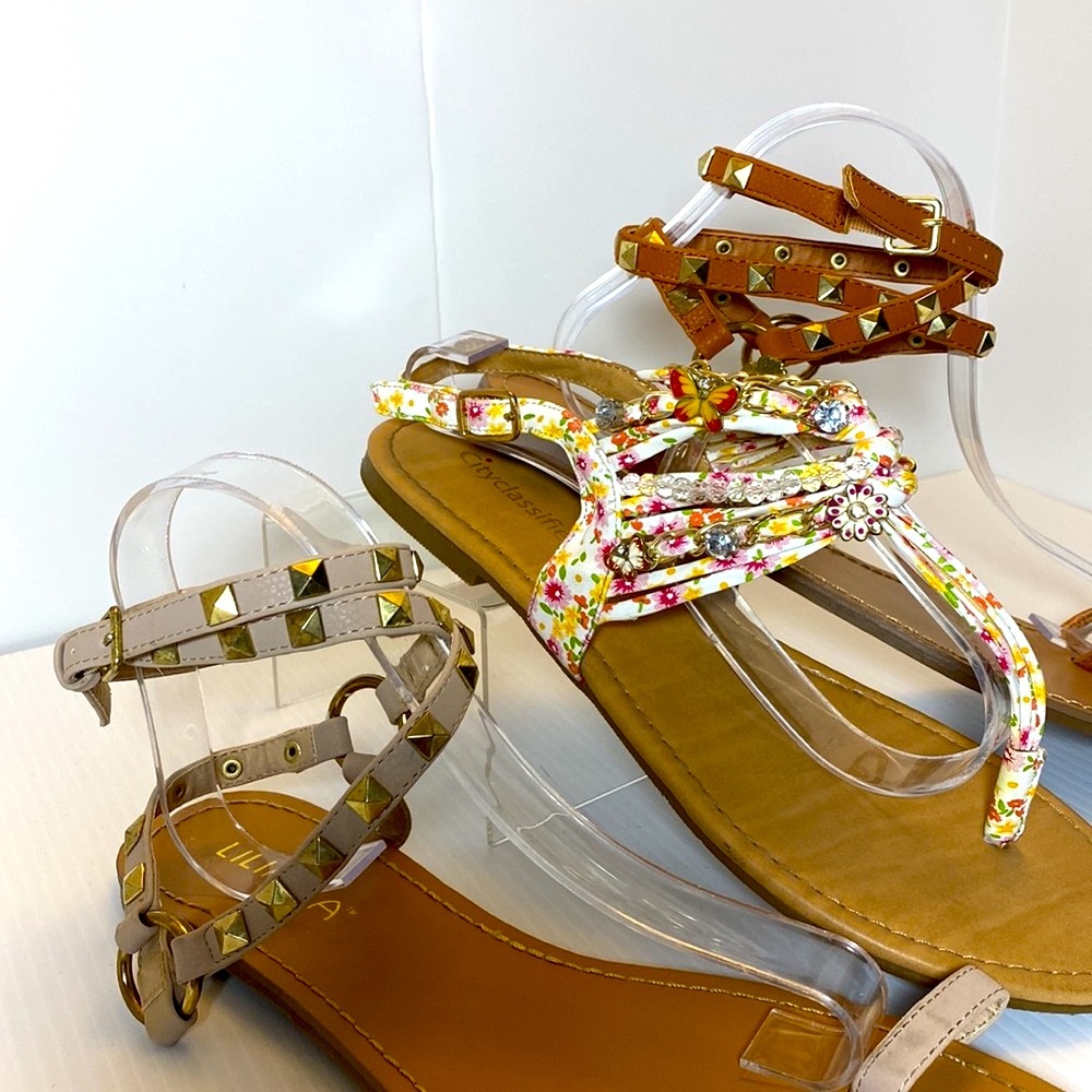 Bundle of 3 Sandals size 10